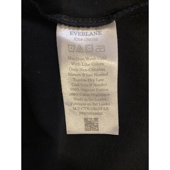 Men’s Everlane Uniform Black XL Long Sleeve Crewneck Tee Shirt Cotton - Picture 7 of 8